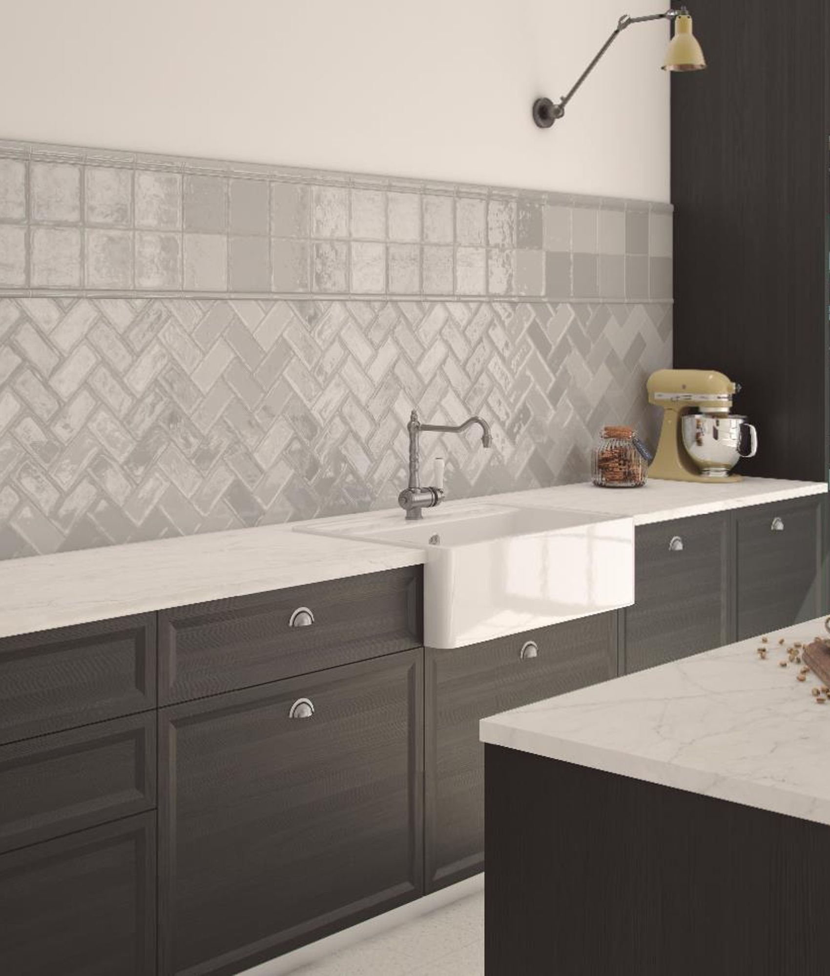 Carrelage Zellige CHIC GRIS 15x15 cm