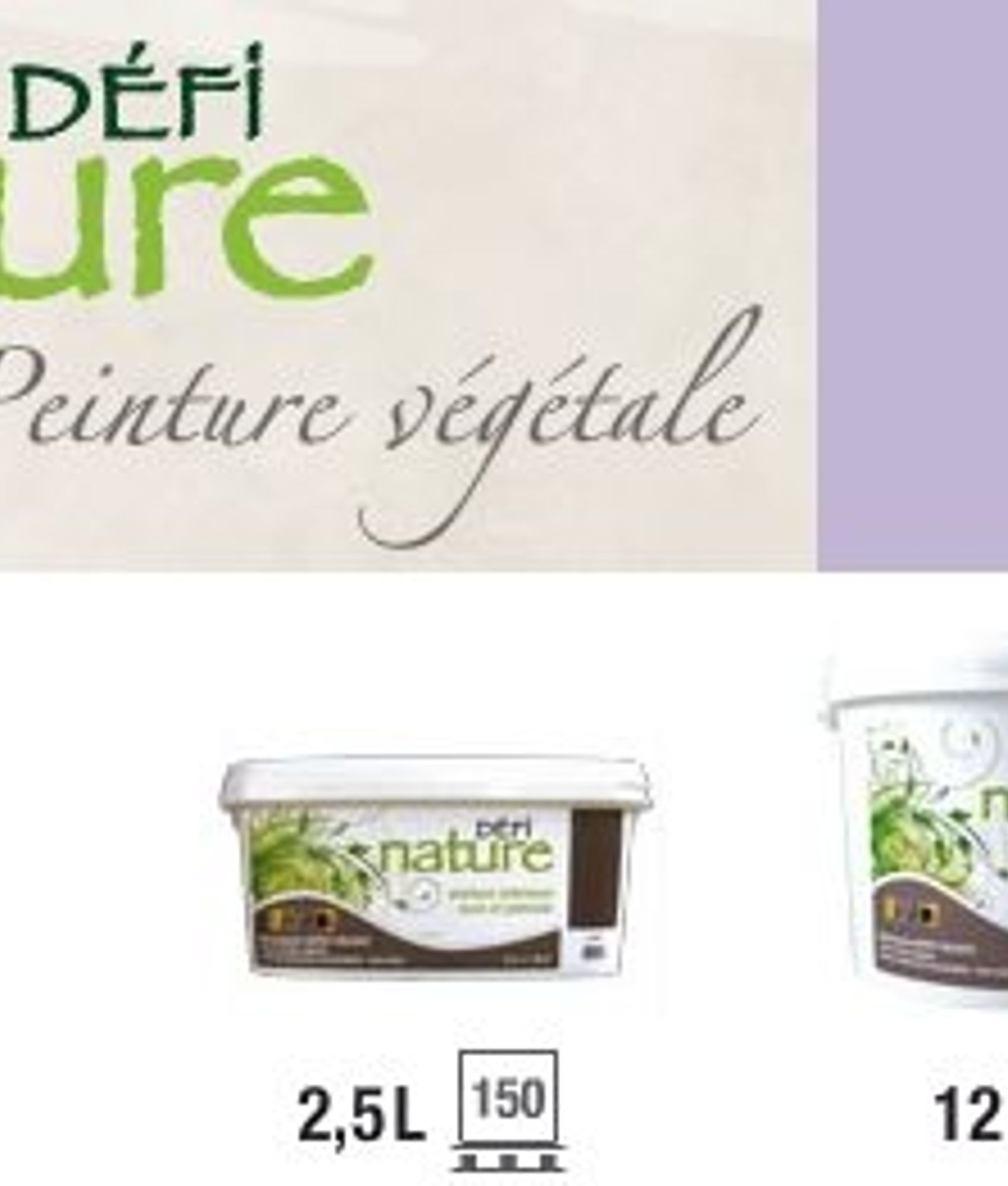 Peinture naturelle végétale Mauve Conditionnement Pot (1L) - As de Carreaux