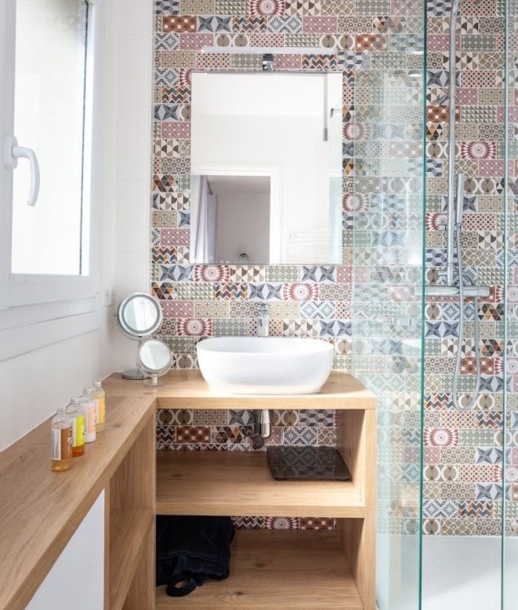 Carrelage METRO décor ciment PATCHWORK Colours 7,5x15 cm