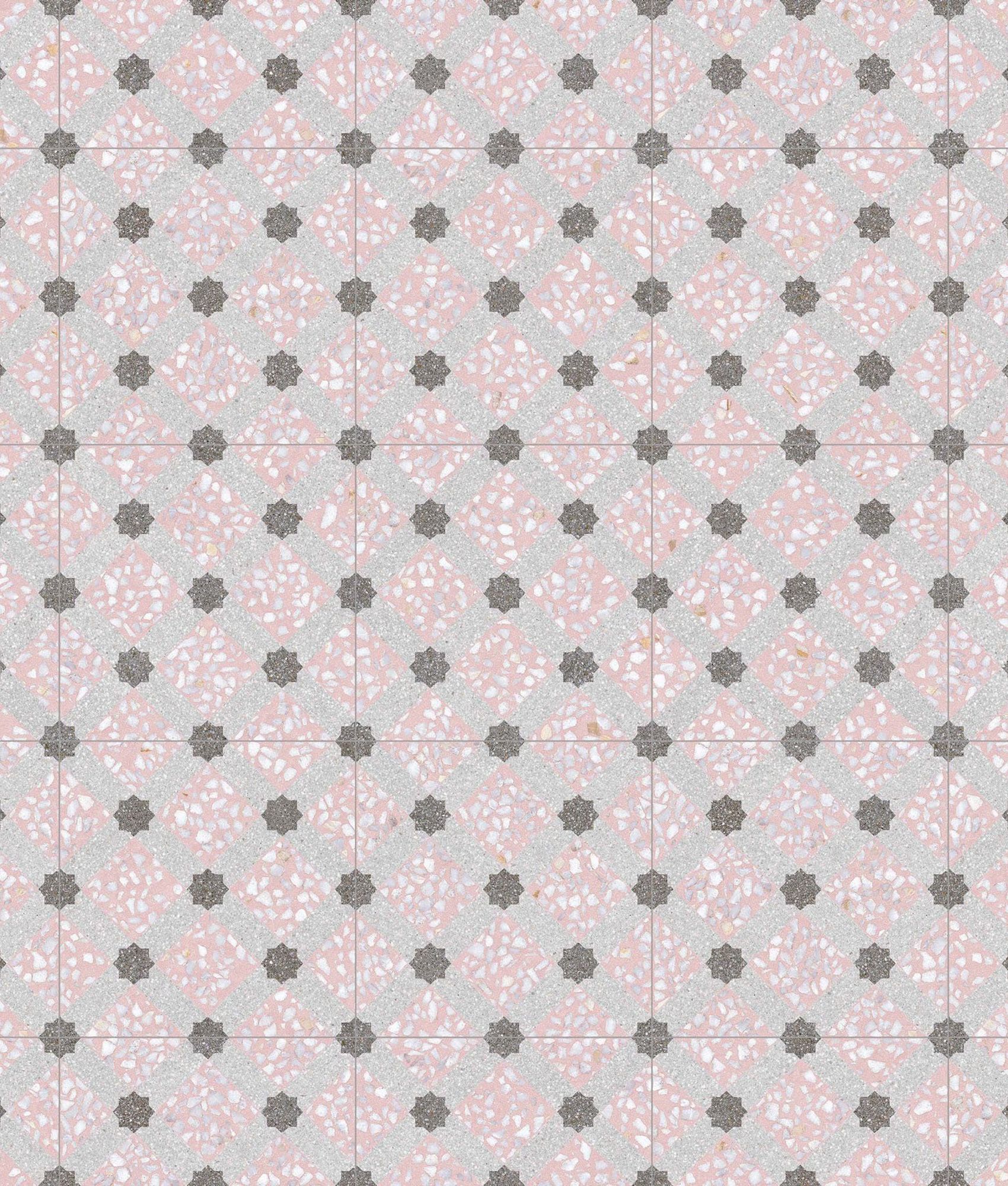 Imitation ciment antidérapant Carrelage imitation ciment 30x30 cm Mancini Rosa anti-dérapant R10 - 0.99m² - As de Carreaux