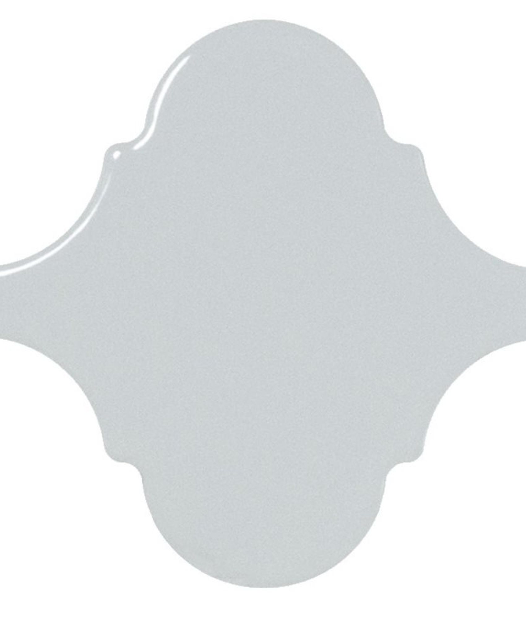 Carrelage trèfle provençal Carreau bleu ciel brillant 12x12cm SCALE ALHAMBRA SKY BLUE - 0.43m² - As de Carreaux