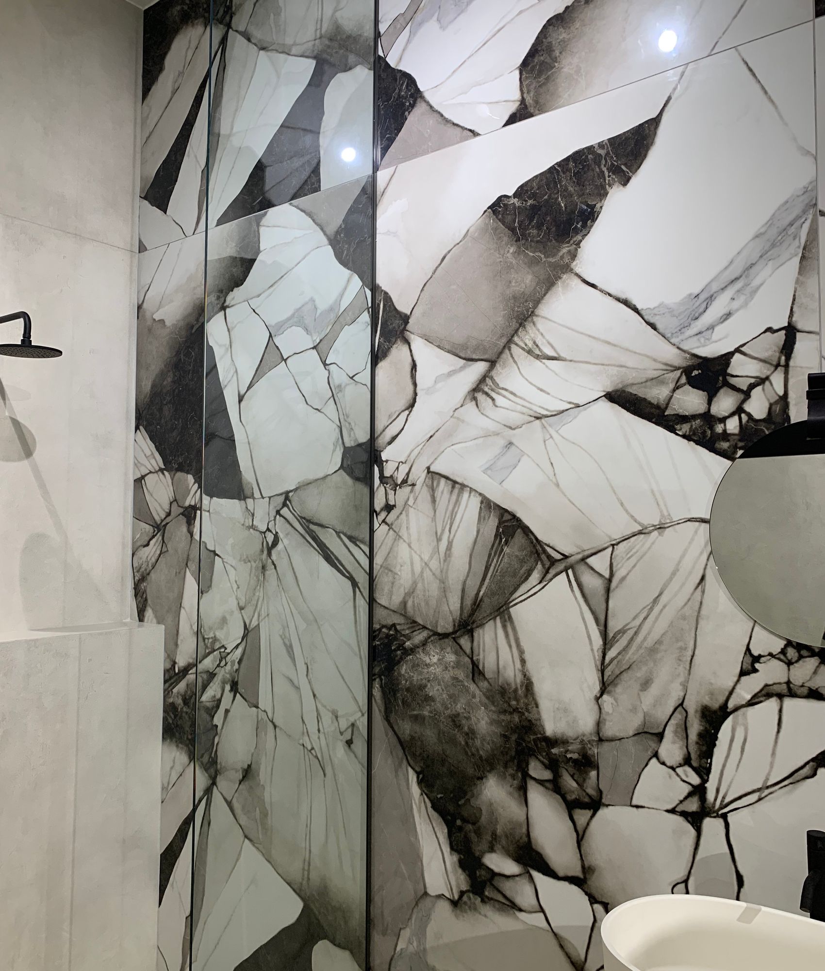 Carreau style marbre coloré 120x120 cm BOUTIQUE BLOOM - 1.44m²