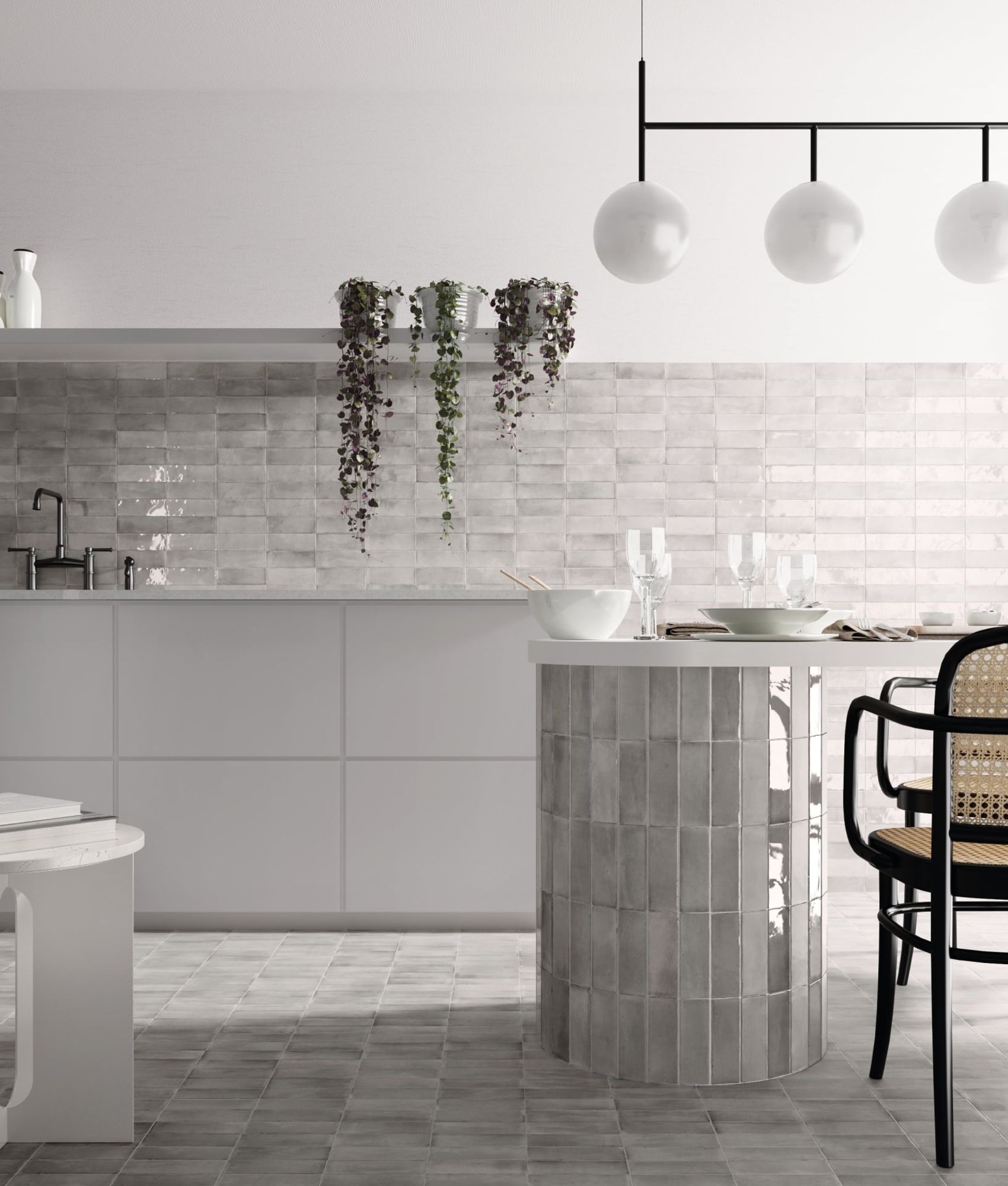 Carrelage grès cérame petit format CORTA AMBER GREY MATT - 5X15 - 0,5 m²