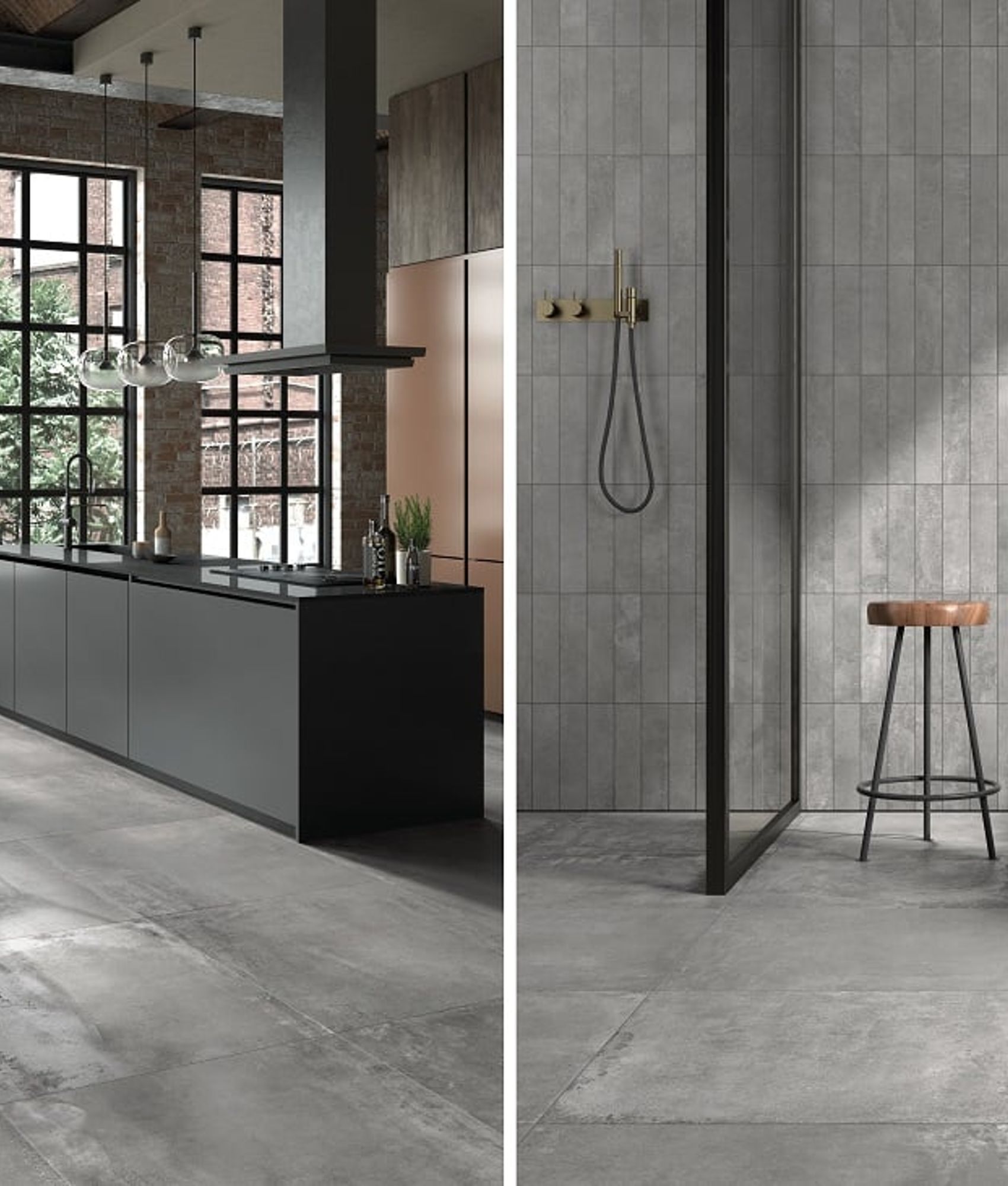 Carrelage aspect metalique rectifié OGDEN SILVER 60X60 - 1,08 m²